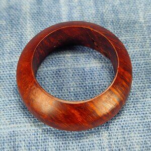 Hardwood Ring Made from Briarwood - Size 8.5 (US)